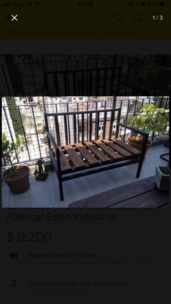 Vendo muebles estilo industrial (Hierro y madera).
Somos una fábrica de Rafael Calzada ganándole a todo pronóstico gracias a la ayuda de ustedes.
La idea es y será dicir: #NoAMercadoLibre que se lleva el 40% de lo que paga el comprador.
Tu RT ayuda lo mismo que una venta!!!