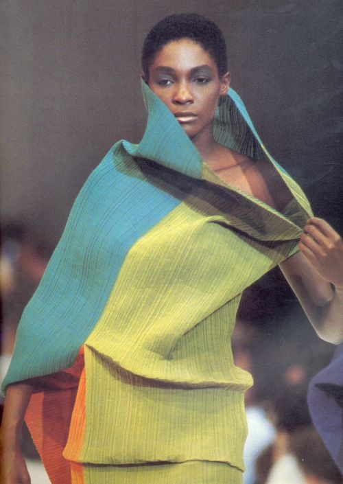 Roshumba Williams. She was discovered by Yves Saint Laurent in 1987 and became a regular on runways. She was also one of the first black models to appear on Sports Illustrated.
