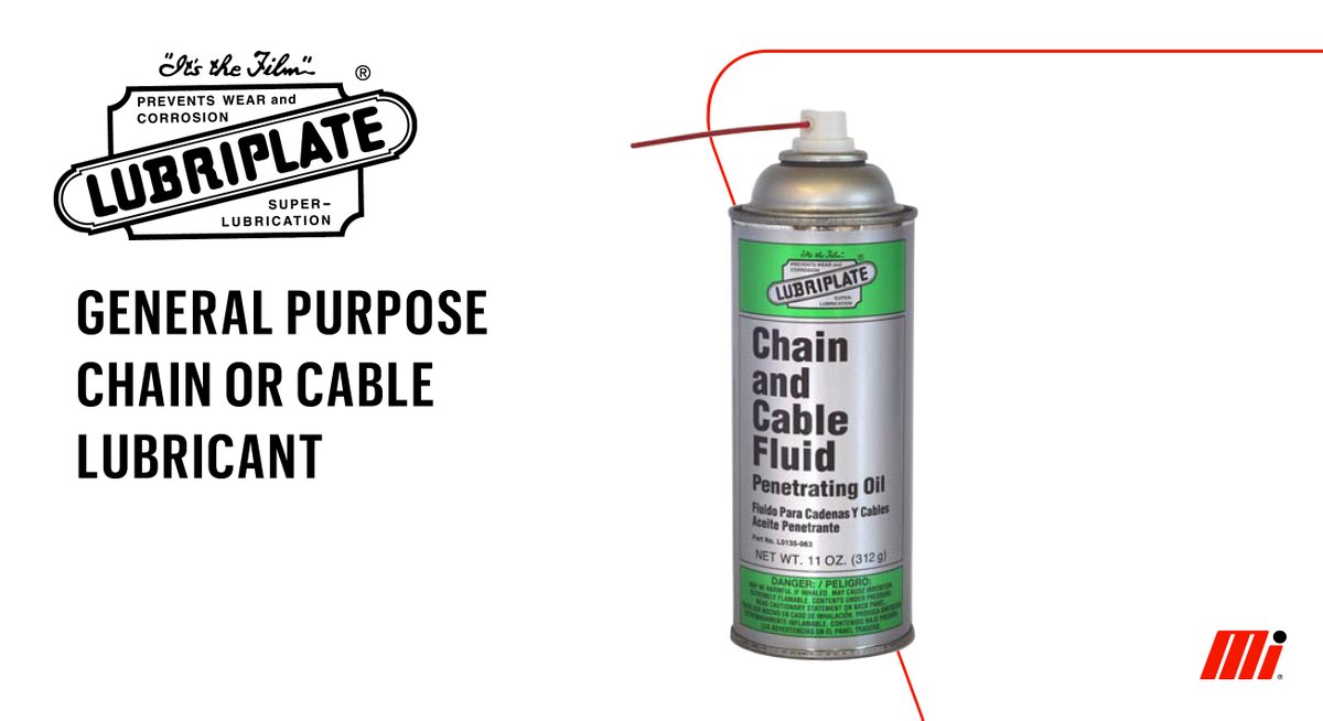 MIMotionInd's tweet photo. Lubriplate's Chain & Cable Fluid delivers a lubricating, penetrating, and cleansing fluid that won't pick up dust and dirt. Grab yours today. https://t.co/RAYGBMhMEp #ExpectMoreWithMotion https://t.co/Ve3Od0sieU