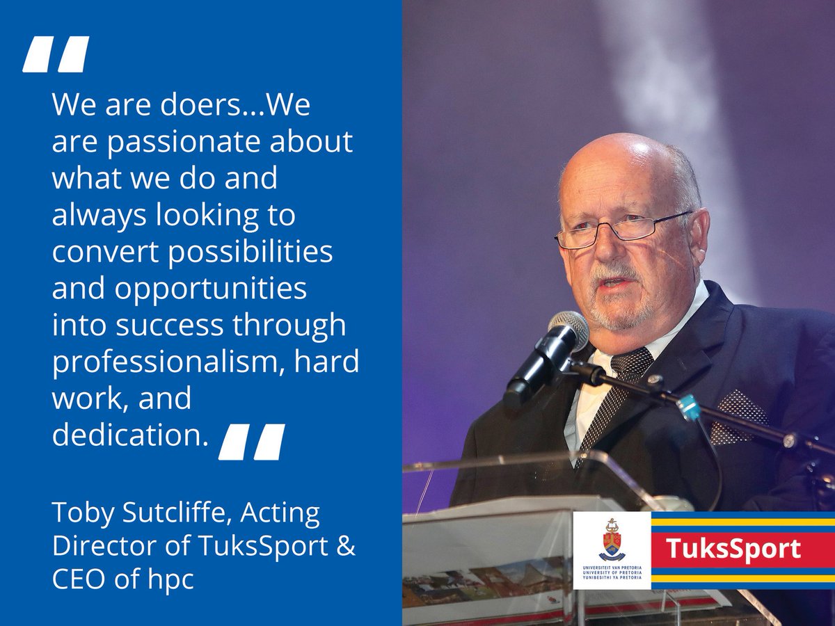 #TuksSport: MONDAY MOTIVATION
π¬ "We are doers...always looking to convert possibilities and opportunities into success through professionalism, hard work, and dedication."
β Toby Sutcliffe, Acting Director of TuksSport & CEO of hpc
π€ TuksSport is sponsored by @BestmedScheme https://t.co/XayaEoXJEK