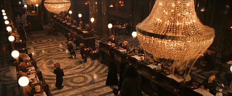 the goblins of harry potter are described with racial and anti-semitic stereotypes that were literally n*zi propaganda greedy, controlling banks, 'hooked noses'. not to mention gringotts bank literally has a star of david, a jewish symbol, on the fucking floor