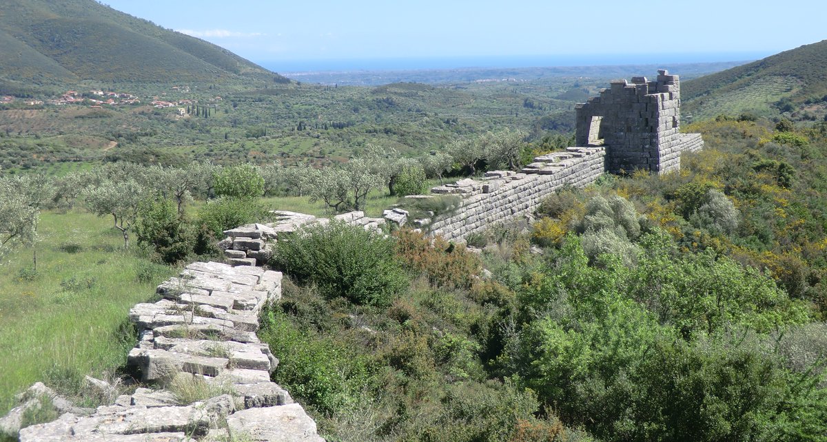  #Messene also has some of the most impressive ancient  #CityWalls which survive from any classical Greek city... they were not taking their freedom from  #Sparta for granted.  #Helots no more!  #Messenia  #Fortifications  #AncientPlacesWeLike5/6