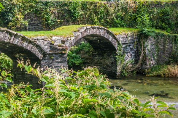 Pont Minllyn is a nationally important structure.A protected Ancient Monument of Wales, the bridge is under the guardianship of  @cadwwales.More   https://cadw.gov.wales/visit/places-to-visit/pont-minllyn  https://www.meirionmill.co.uk/history-of-mill.irs  https://www.visitsnowdonia.info/pont-minllyn   https://coflein.gov.uk/en/site/24194/details/pont-minllyn-old-bridge-pont-y-ffinnant#images