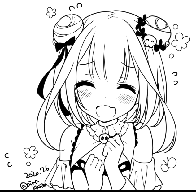 今日はるしあちゃんの線画描いてた(*`ω` *)

#潤羽るしあ 
#絵クロマンサー 