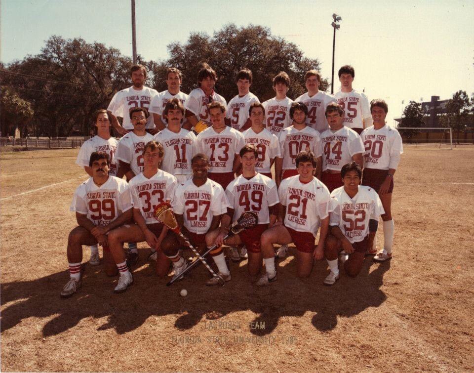 BearBrower's tweet photo. @FSULacrosse 1985 team picture! 
Check out the stache game on these guys... legendary https://t.co/HBXM2R52Bl
