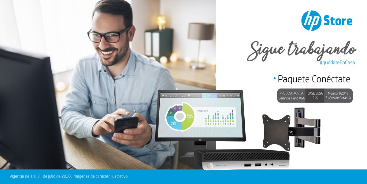 HPStoreMX's tweet image. PROMOCIÓN
Llévate tu #HP #Prodesk que incluye una base VESA 100 y un año de garantía junto con un #MonitorHP #P240v que cuenta con garantía de 3 años, todo a un precio excelente.
Escríbenos para más detalles 😉