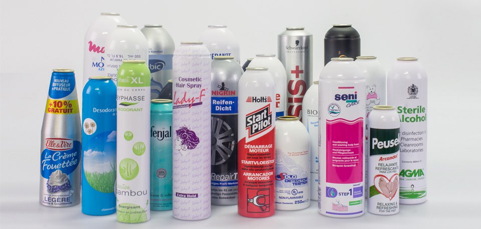 AEROSOL CANS contain compressed gas like nitrous oxide which is a greenhouse gas.