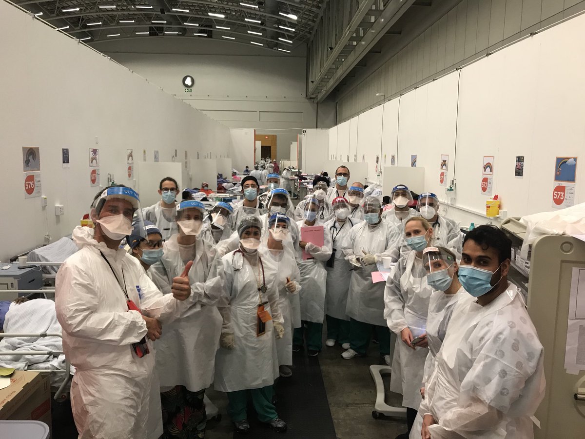 SouthAfricanASP's tweet image. Great to do a ward round &amp;amp; meet the fantastic teams of doctors &amp;amp; the nurses working at the ⁦@CTICC_Official⁩ ‘Hospital of Hope’. Congrats to ⁦@WesternCapeGov⁩ #LeeWallis #WayneSmith &amp;amp; all involved bringing this #COVID19 field hospital to life 👏⁦@PeterRaubs⁩