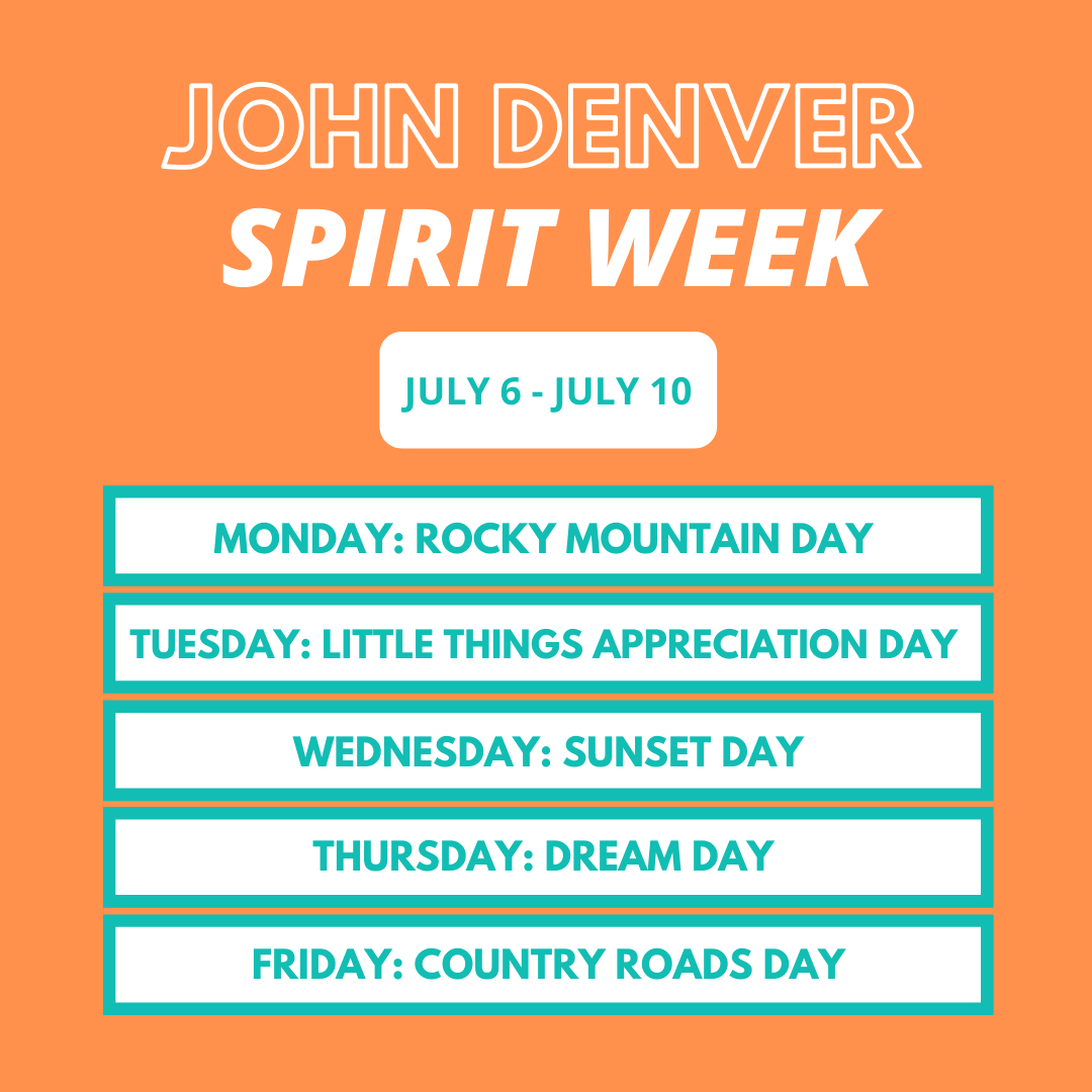 HistoryColorado's tweet photo. We recognize that not everyone can experience The John Denver Experience in person, so we’ve got something planned to connect YOUR experience to The John Denver Experience. We're partnering with @doitbetterish to bring you a social media spirit week. 🙌🏽 https://t.co/azfscQzmZM