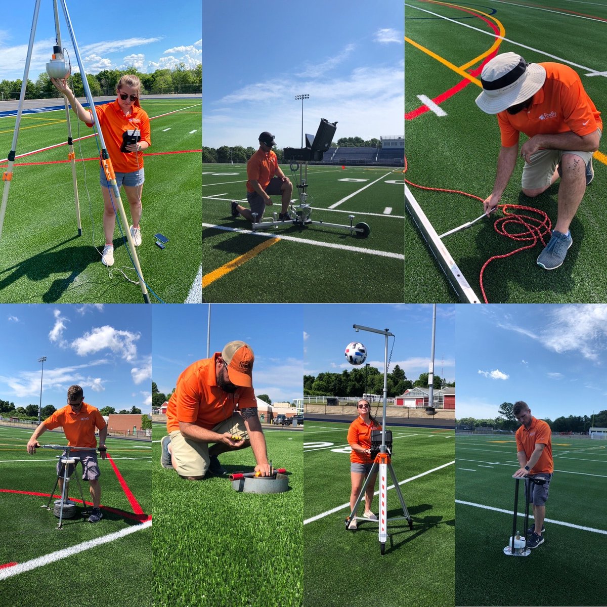 firefly_testing's tweet photo. Everything from the athlete, to the ball, to field was inspected. Only the best get every aspect of their turf tested! #FireflySportsTesting https://t.co/dtLhktIAUM