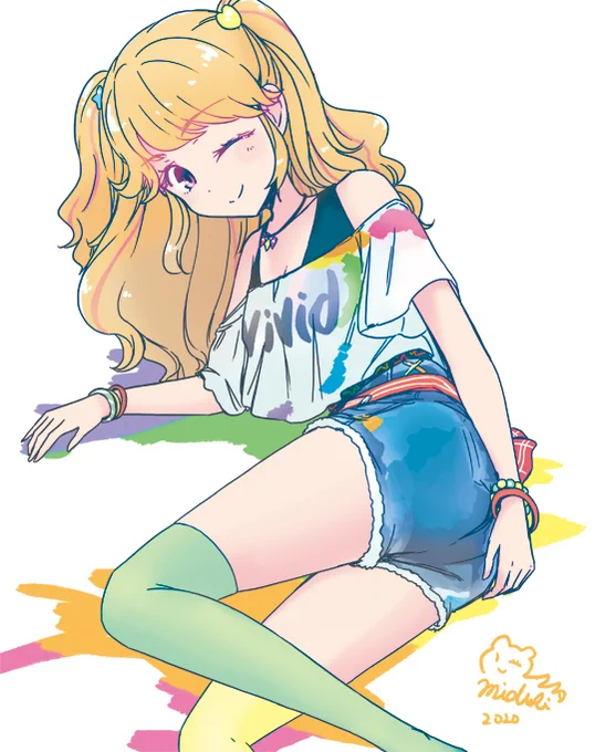 おめでと～!(過去絵)
#夏樹みくる生誕祭
#夏樹みくる生誕祭2020
 #アイカツ #aikatsu 