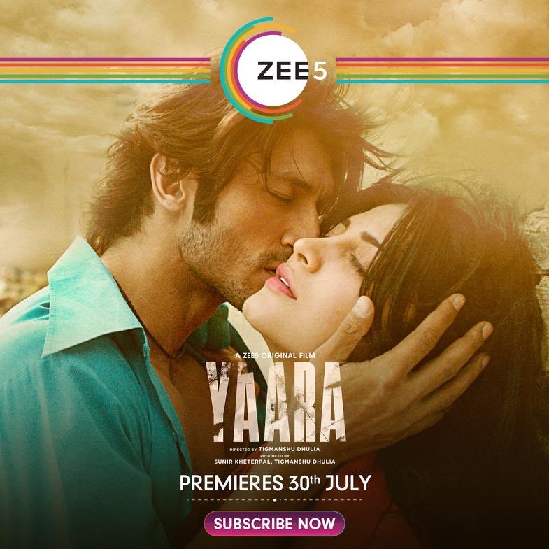shrutihaasan's tweet photo. A #Yaara always makes the good times better and d hard times easier.This #FriendshipDay, celebrate this incredible bond  #YaaraOnZEE5, premieres 30th July.
#HappyFriendshipMonth
@zee5premium @VidyutJammwal @TheAmitSadh @MrVijayVarma  @dirtigmanshu @SunirKheterpal @kennybasumatary https://t.co/kbtcNbOiDU