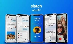 ChanPerco's tweet photo. Une app de messagerie qui traduit automatiquement les messages.
#Slatch permet en effet de traduire automatiquement aussi bien des messages texte, audio que des vidéos dans une langue étrangère ou dans sa propre langue via @20Minutes https://t.co/nCFpTQxWbd https://t.co/TbL3QKF0BW