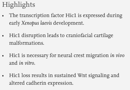 Dev_Bio_Journal's tweet photo. #DBteaser #DBfeatures #DevBio #ICYMI
"The transcription factor Hypermethylated in Cancer 1 (Hic1) regulates neural crest migration via interaction with Wnt signaling" by Heather Ray @HRay_Of_Sun and Chenbei Chang, July 15, 2020.
Read it here -> https://t.co/PbnnrNmpfZ https://t.co/IGLFwTWScV
