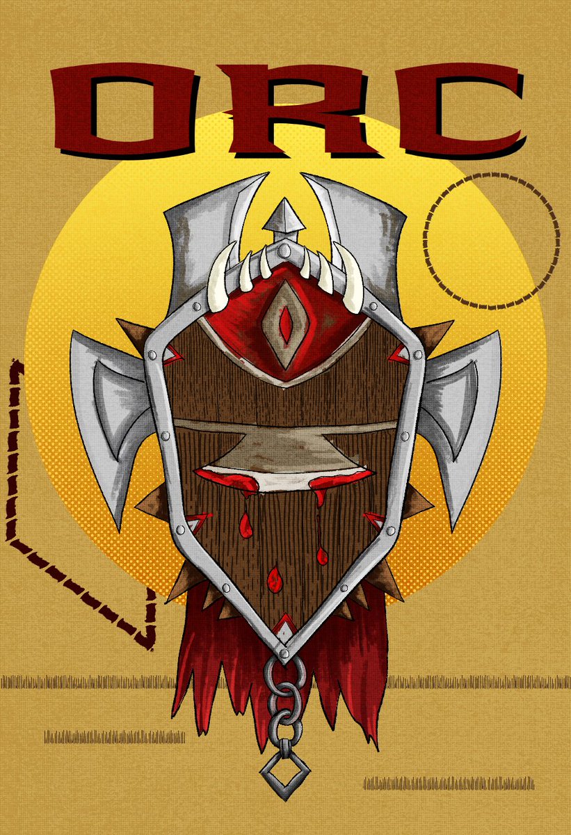 MachikED's tweet image. Finished the Shield in @affinitybyserif Designer. Really happy with how it turned out, but still working on my workflow. #orc #worldofwarcraft #digitalart