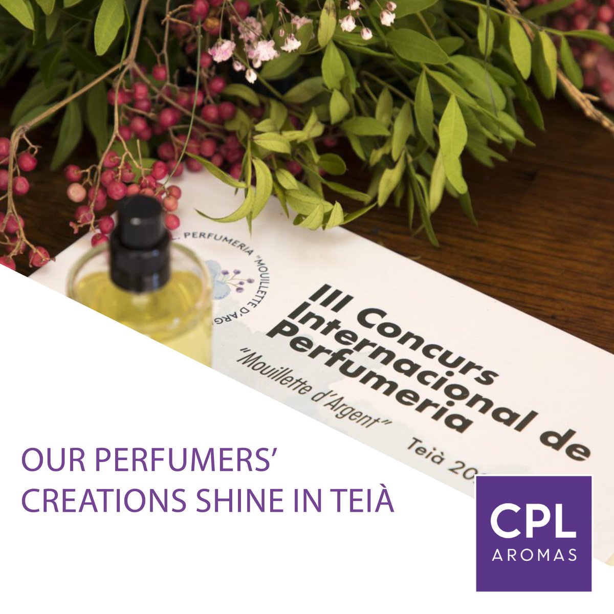 We are very happy to announce the special mention that Paloma Martín won this past weekend at the 3rd International Perfumery Contest Awards Ceremony was held in Teià, near Barcelona. lnkd.in/d2t7Bgr

#Fragrance #FragranceHouse #Perfume #Perfumer #Create #Award #Contest