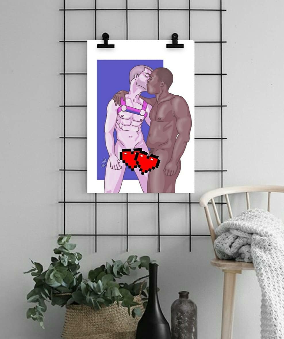 MGTRN1's tweet photo. Black lives still matter and I am still donating the proceeds from these prints to @blklivesmatter 
#blm #blacklivesmatter #bame #donations #art #print #eroticart #LGBTQ https://t.co/nU9KaDuaU7