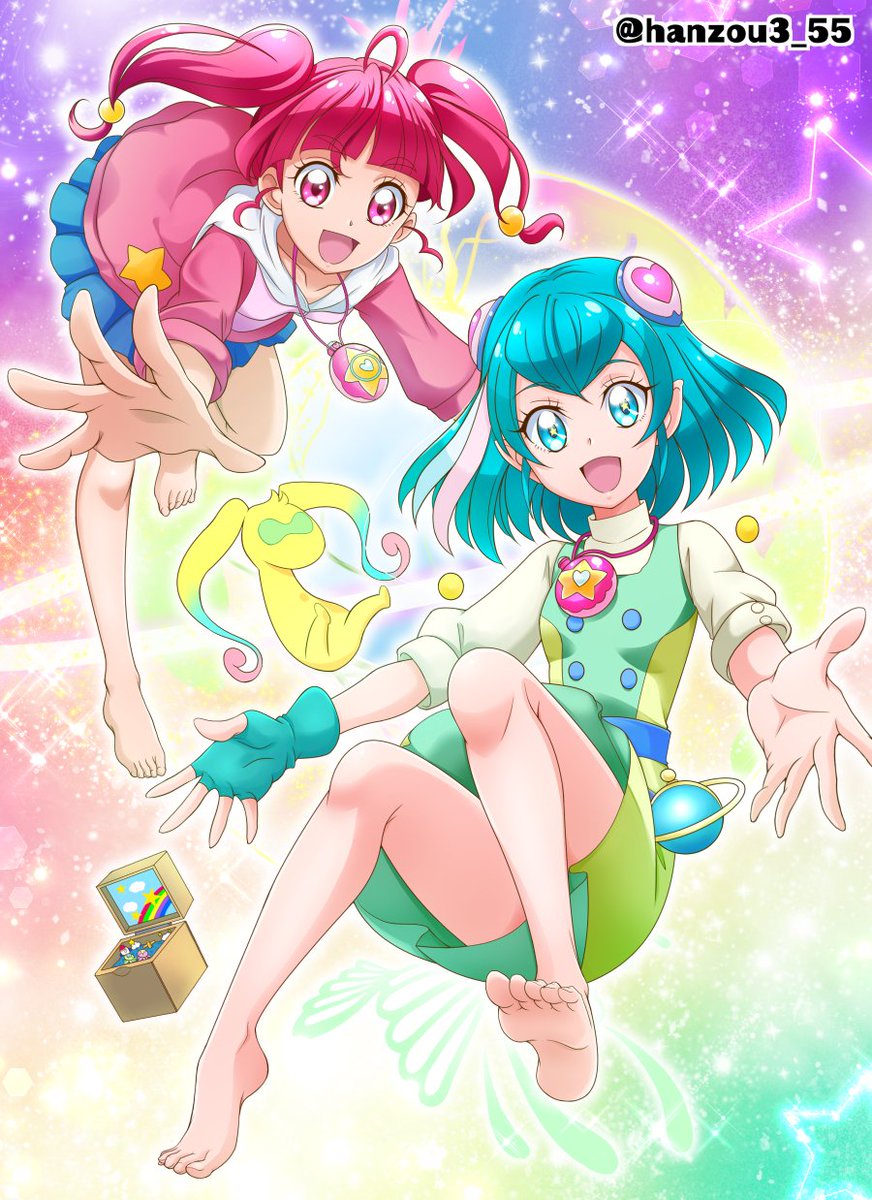 羽衣ララ 「過去絵だけどララ、誕生日おめでとう!
#羽衣ララ生誕祭
#キュアミルキー生誕祭
」|半蔵のイラスト