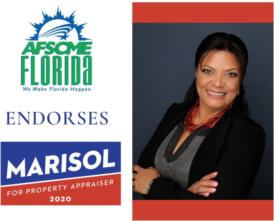 MarisolZenForPA's tweet photo. We are proud and honored to have the endorsement of AFSCME Florida for our campaign. #marisolforpa #afscme #afcsmeflorida #miamidade #miami #305 #propertyvalues #propertyappraiser https://t.co/OcCj0nQV1Y