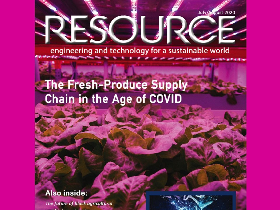 The cover feature of the July/August 2020 issue of RESOURCE, the periodical magazine of @ASABEorg, shines a light on the imperative to re-engineer our fresh-produce supply chains toward greater resilience, inclusiveness and sustainability. vertical-farming.net/blog/2020/07/0…