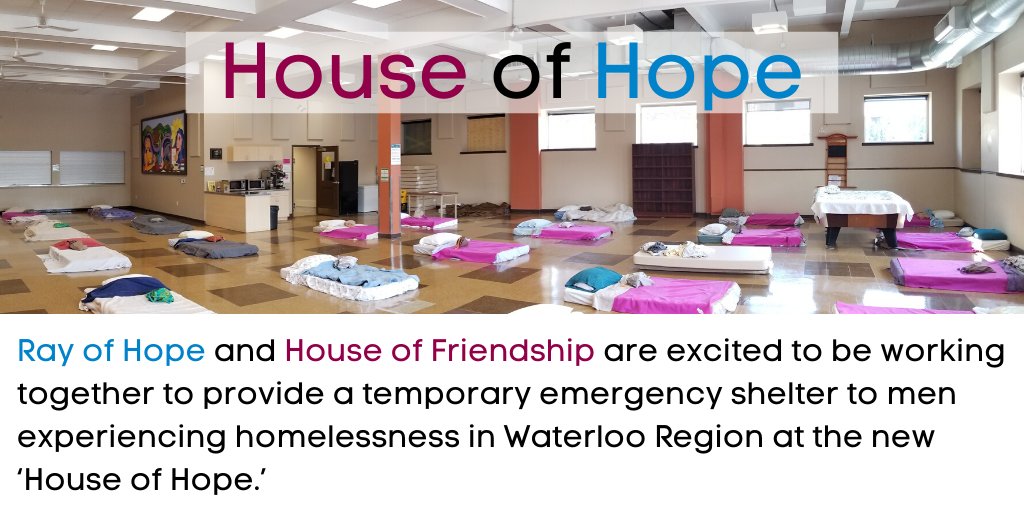 ROH_1967's tweet photo. We're very excited to share about our new partnership with @hofwatreg in the development of House of Hope, a temporary 28-bed emergency shelter for those who have nowhere else to go during COVID-19. 
Full Release > https://t.co/00xK0RsSHy
#HouseOfHope #CommunityPartners https://t.co/eR4rMUkkjK