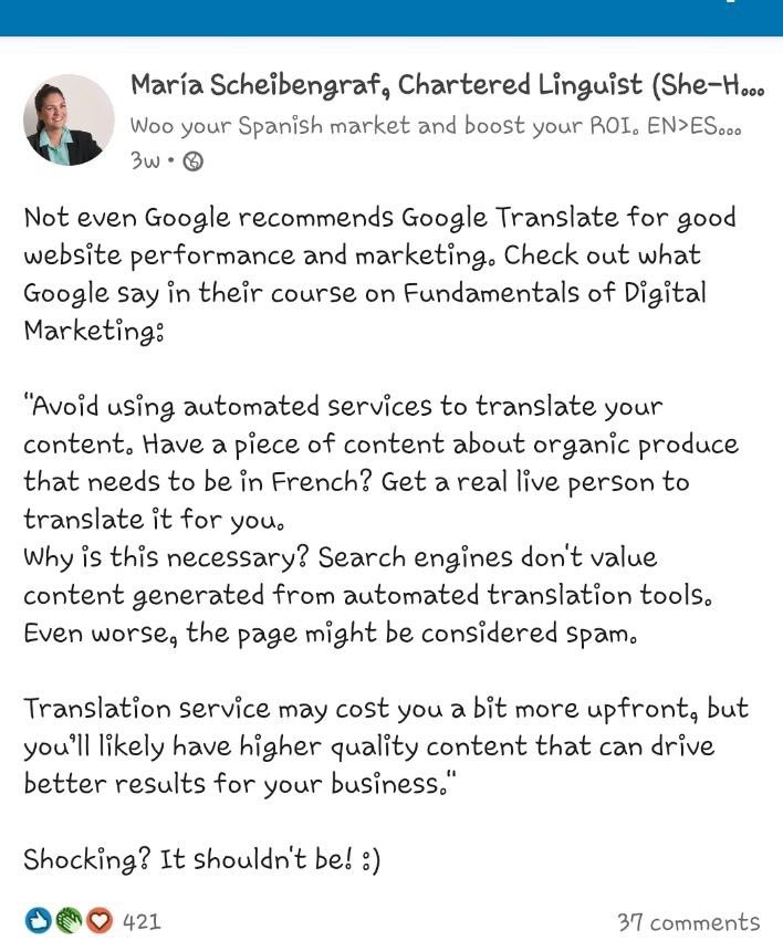 Take note and take heed.