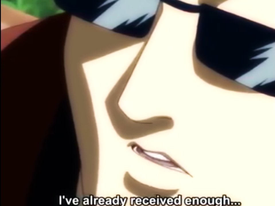 Motto1Motto's tweet photo. Sacrifice yourself for the sake of others, that's what madao is. 
#gintama https://t.co/kTkB1MertJ