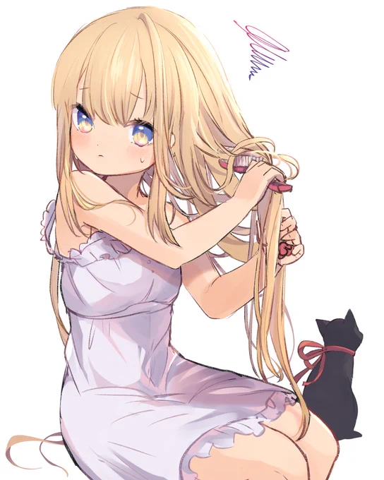 髪が絡まる奈奈chan 