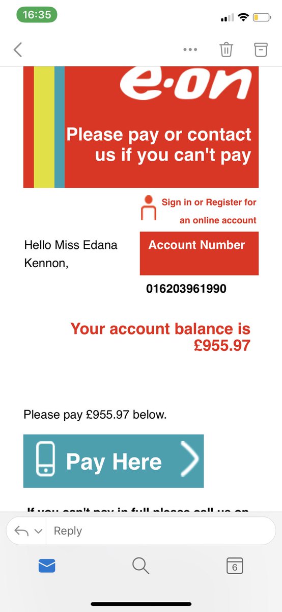 danajessk's tweet photo. @eonenergyuk how can you bill me £955 for a property I don’t live in anymore and made you aware of this ? You closed down the account and have now sent me this I’m ringing you to be then told it’s my fault for not providing a reading ?! https://t.co/GPF1BRnWRQ