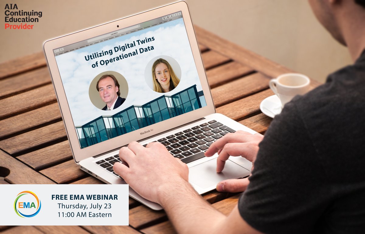EnergyMgmtAssoc's tweet photo. Looking for CEU credit? Get familiar with digital twins during EMA's next FREE webinar: https://t.co/s6eF49ArS1 🖥️

#energyefficiency #freewebinar #continuingEd #smartbuildings @Verdantix @SkyFoundry https://t.co/Res9bHwjny