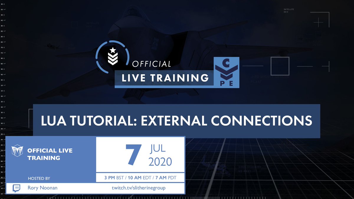 Matrix_Wargames's tweet photo. ๐ฐ๏ธ#CommandPro - Official Live Training |Lua Tutorial: External Connections
Tomorrow at 3 pm BST join us here and on https://t.co/f67vfTGawN
#CommandPE #CMO #CommandModernOperations https://t.co/ybygciH1XA