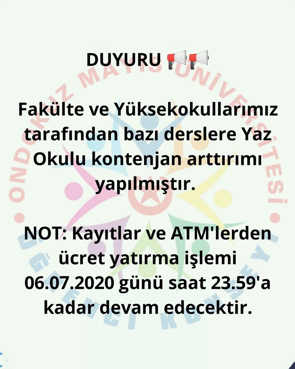 📢DUYURU