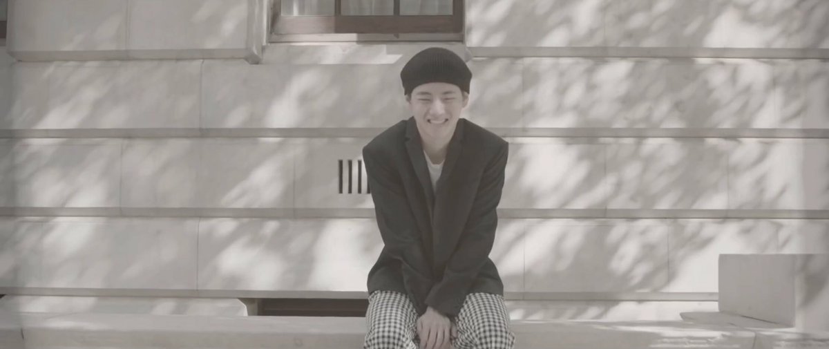 The music and MV explore these devices plentifully with its own nods to traveling and the passage of time. Taehyung shows that he is able to live and immerse himself in the nowness of life - to smile, laugh, play, eat -