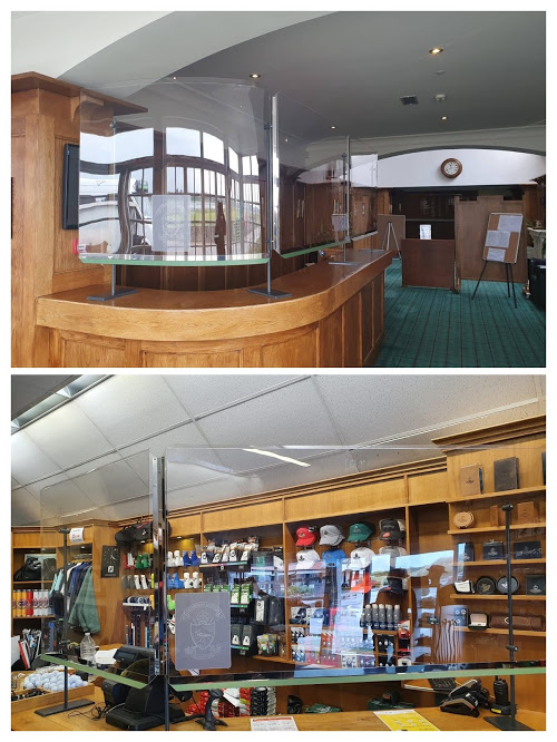 Signsireland's tweet photo. Our Freestanding Connect Screen System installed in the prestigious Portmarnock Golf Club . If you have similar requirements for your Club or Offices, please do not hesitate to contact us - sales@signsconnectireland.ie
#signagesystems #ConnectScreenSystem #deskscreens https://t.co/tBPcYXTU9B