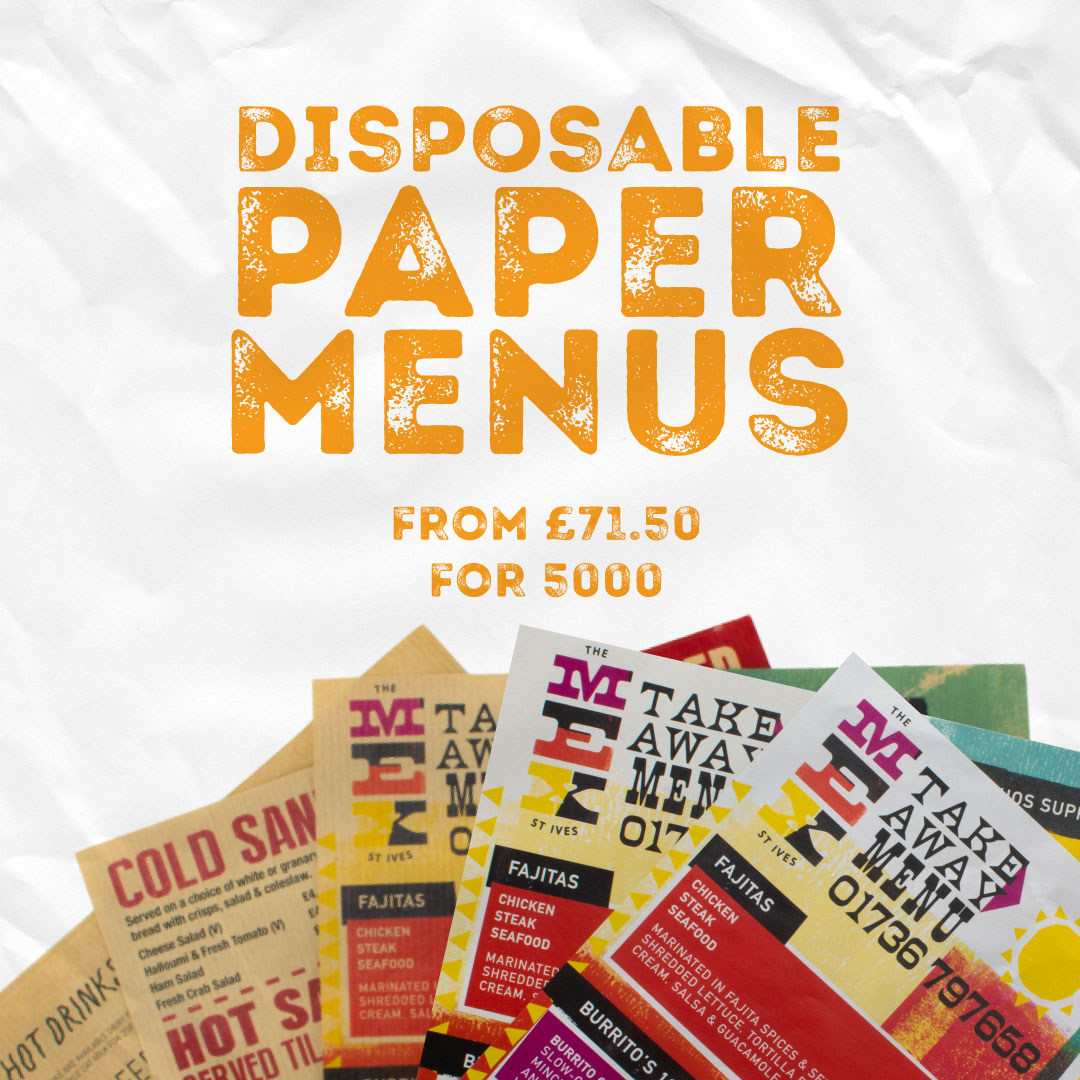 MenuShopIreland's tweet photo. Our brand new range of disposable menus are now available on our website.

Starting from as little £71.50 for 5000.

Order yours today.

https://t.co/8kMhcQDQgG https://t.co/FhmgyJrCL2