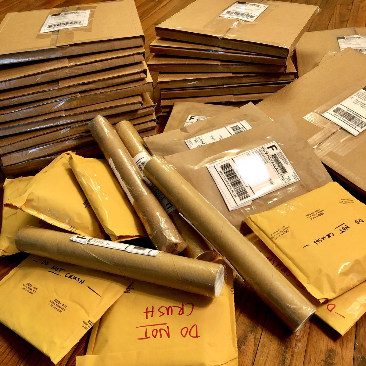 thejessedaniel's tweet photo. As promised, all your orders are shipping today! We appreciate everyone who picked something up. Enjoy! #rollinon https://t.co/hQe0w5BUCo