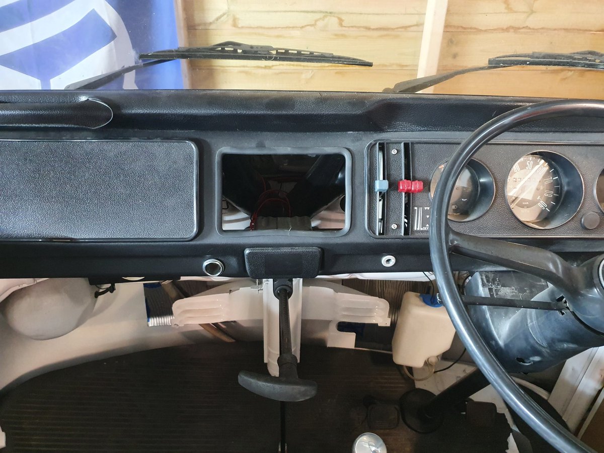 piers_storey's tweet photo. The #t2 bay #campervan gets an upgrade for the #virtualdash from a resistive to capacitive touch. #kivy #python #raspberrypi https://t.co/L8BWBI3aVP