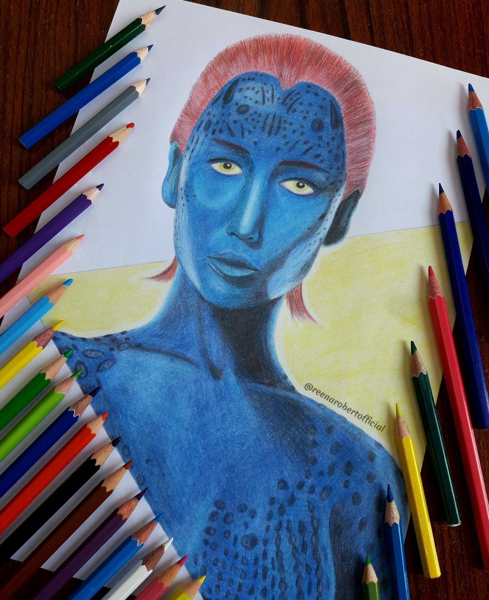 reenarobertoff's tweet photo. Mutant and proud.💙❤
.
#mystique #ravendarkholme #jenniferlawrence #xmendaysoffuturepast #marvel #marvelcomics #20thcenturyfox #marvelmovies #xmenmovies #xmencomics #xmenuniverse #xmen #mutant #blue #marveldrawing https://t.co/X6cszEc8sz