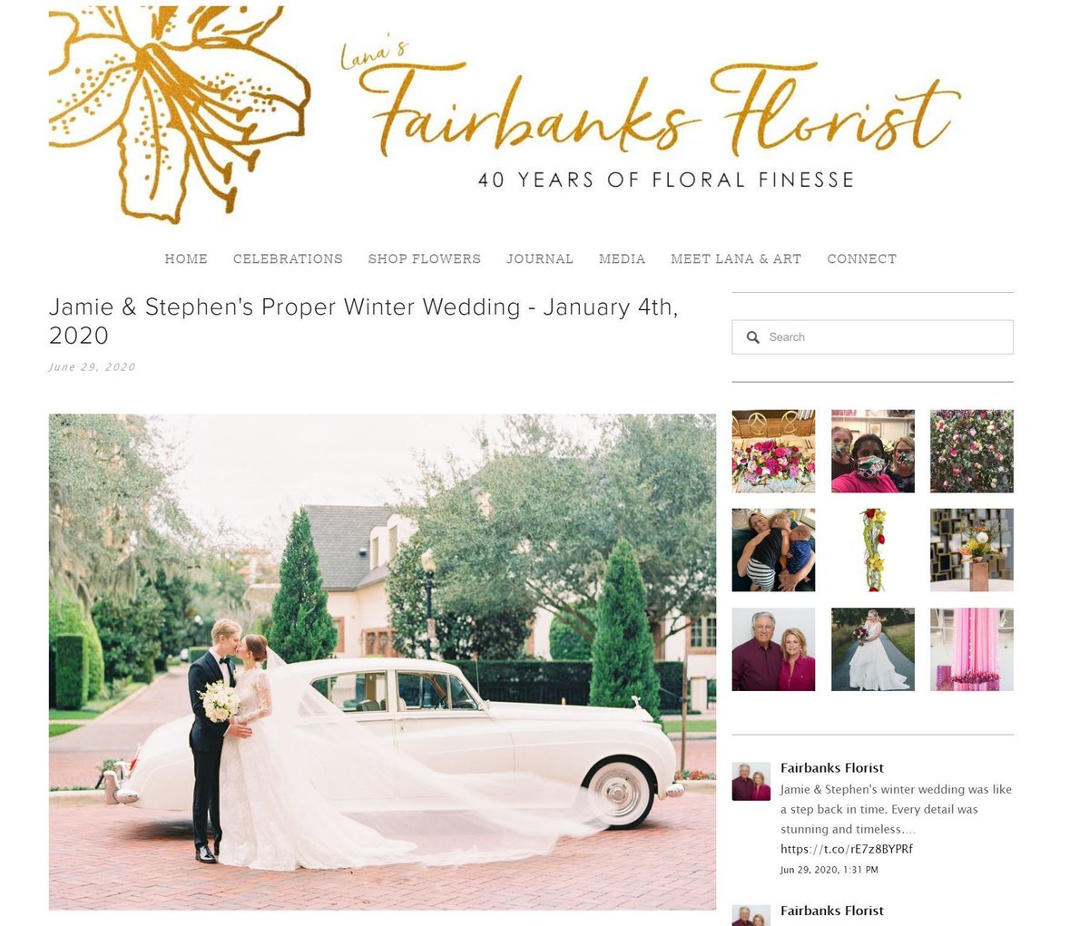 EventMktgMaven's tweet photo. We love helping our clients create beautifully curated blogs for their business. Blogging helps to drive new traffic to your website. Check out one of the latest blogs we created for our client Fairbanks Florist! https://t.co/BEZHvIT4bb #BeatCreative #Blogging #BusinessBlog https://t.co/8hqBLjV4JH