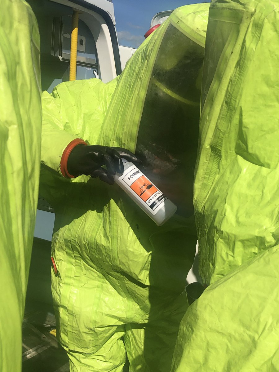 LFRS_Learning's tweet photo. #intake2020 completing their Hazmat training. #notjustfires ππ½π donβt have to worry about social distancing with this on π https://t.co/Eb6yepef8n