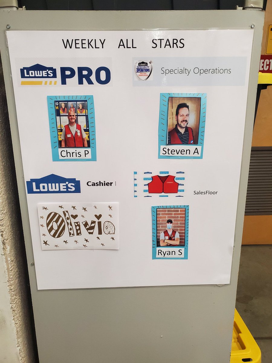 of_2657's tweet photo. Our weekly all stars!! #lowell2657 #lowesoflowell #lowes2657 @mike_norsworthy @sandrajwendel1 https://t.co/REYvbsewV6