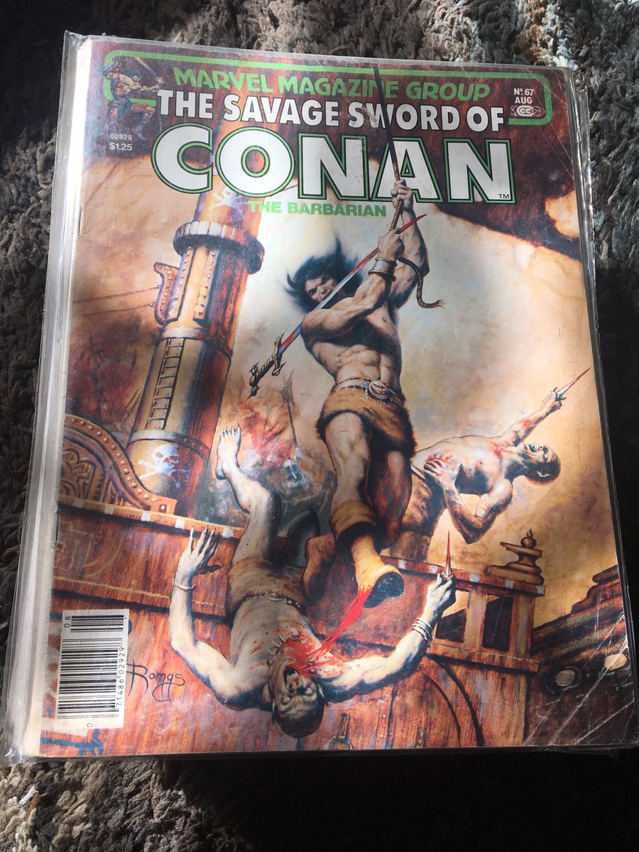 TylerNagel5's tweet image. Yo! Any comic book fans out there? Anyone know anything about these? Got these at a yard sale 2 bucks for a big box of them. Thanks. #heavymetalcomics #conancomics #oldcomics
