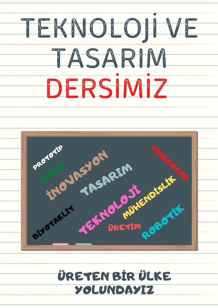 GokhannCevik's tweet photo. #TeknolojiveTasarımDersimiz
Inovasyon kelimesinin hakkını verebilen bir ders olan Teknoloji ve Tasarım dersi 5-6-7 ve 8. Sınıflarda kesinlikle olmalıdır. 
@tcmeb @ziyaselcuk @Habip_Asan https://t.co/zVOfUnzwjH