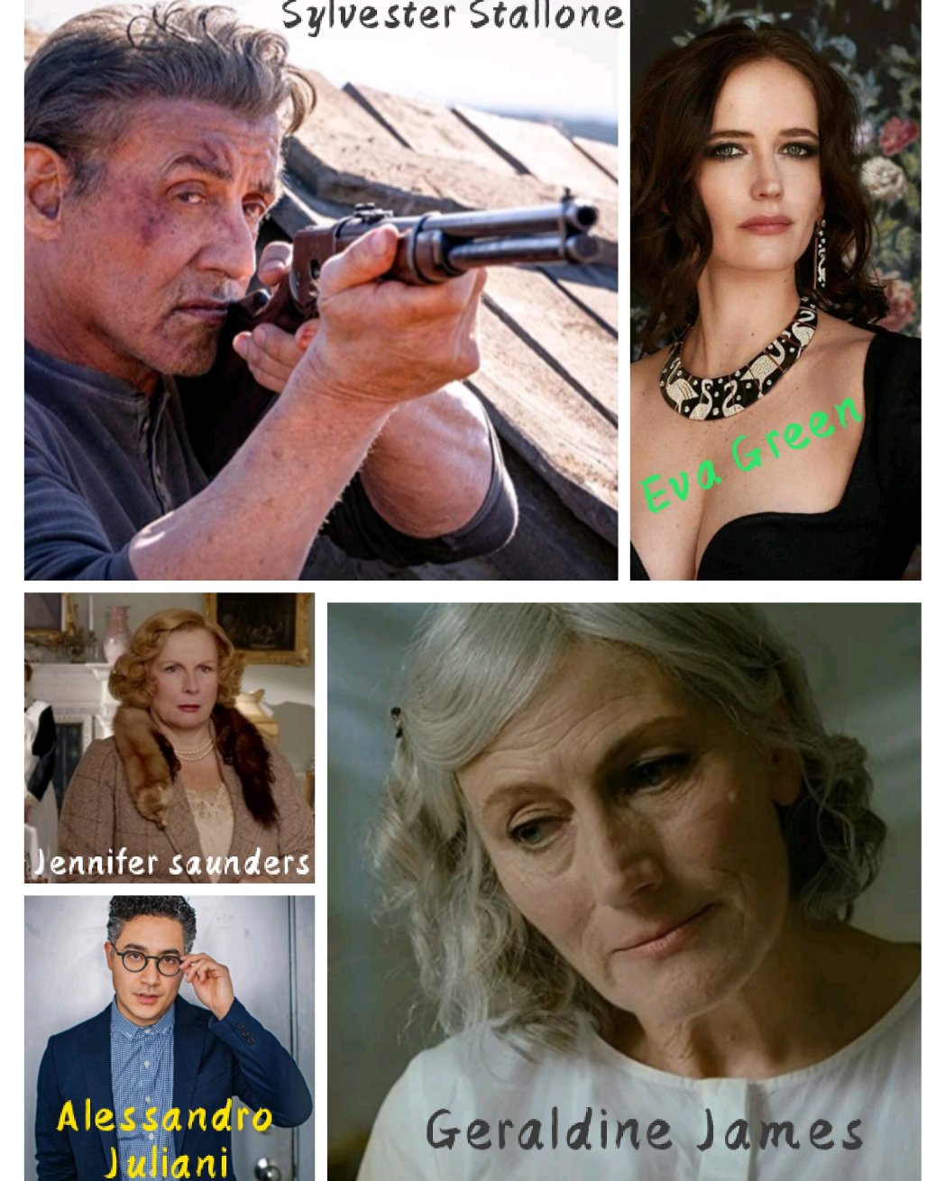 Happy birthday Sylvester Stallone,Eva Green, Jennifer Saunders, Alessandro Juliani and Geraldine James..     