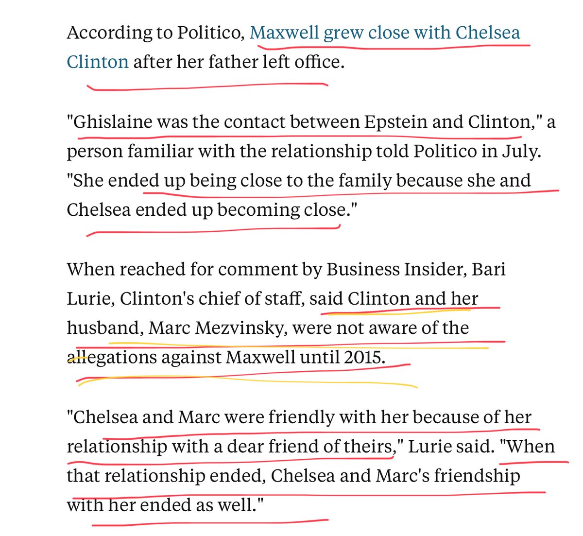 And the Clintons again https://www.businessinsider.com/ghislaine-maxwell-jeffrey-epstein-father-real-estate-assets-foundation-2019-8#maxwell-is-said-to-have-introduced-epstein-to-many-of-her-high-flying-friends-7