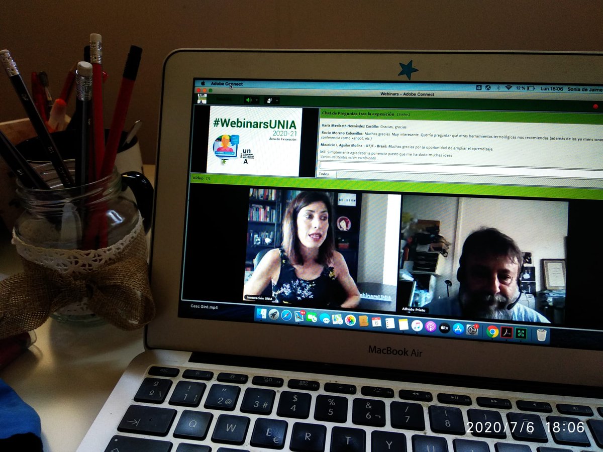 SoniadeJaime's tweet photo. Gracias @AlfredoPrietoMa por introducirnos al mundo de la #FlippedClassrom y todas sus posibilidades. Uno de los webinars + útiles a los que he asistido 👏 Extra de motivación para el curso que viene!!
Gracias @UNIAInnova @uniauniversidad por la organización!
#WebinarsUNIA https://t.co/XlAxKnqJnW