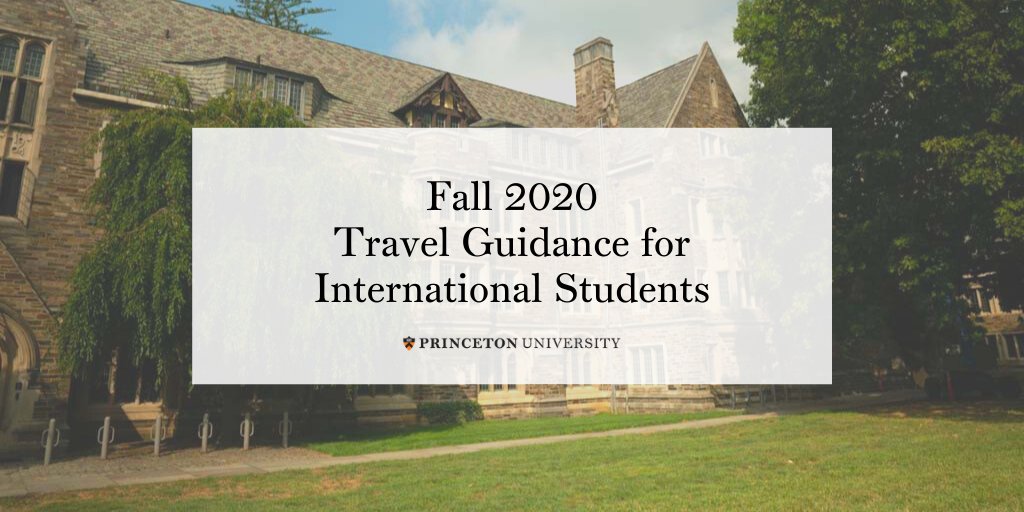 Fall 2020 Travel Guidance for International Students