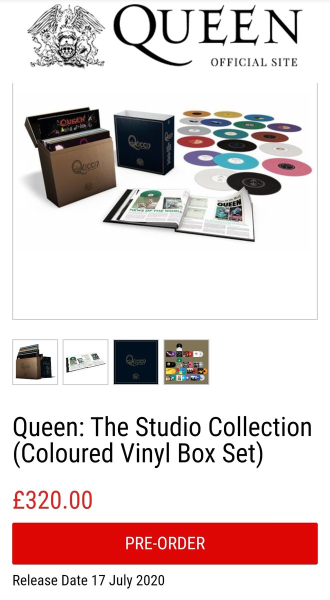 BythewayAJ's tweet photo. 👑🎶 FYI @QueenWillRock fans! If you missed it first time around, the #QueenStudioCollection is now available to pre-order in the QOL Store!! 😎 @OIQFC
https://t.co/ZqavJcic72 https://t.co/dBzpwSjlLj
