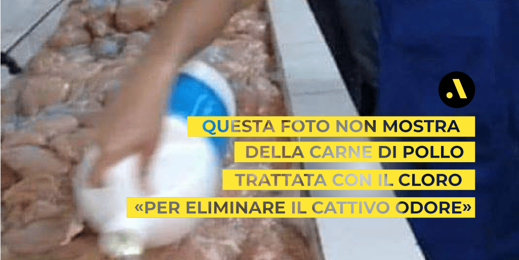 FactaNews's tweet photo. Questa foto non mostra della carne di pollo trattata con il cloro «per eliminare il cattivo odore» ➡️ https://t.co/Iq8uFt1Y3b
#Facta #factanews #news #notizie #factchecking #fakenews https://t.co/lGHDP6fbz7