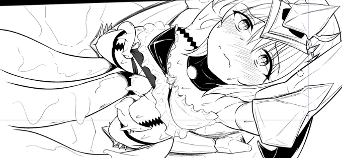 手直し部分は思い切って描き直してました😇 